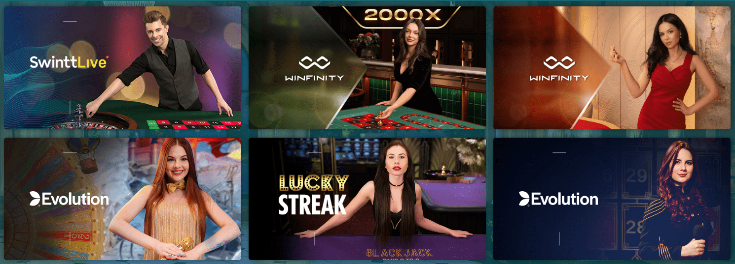 Visualização do cassino ao vivo do 22Bet Casino