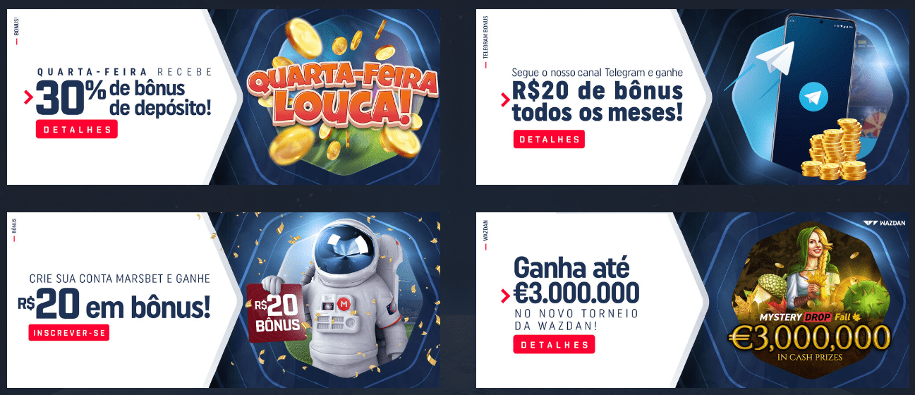 Prévia da promoção do cassino MarsBet