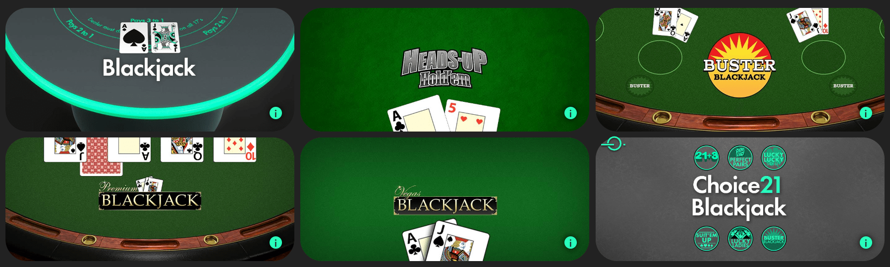 Prévia dos jogos de mesa do cassino