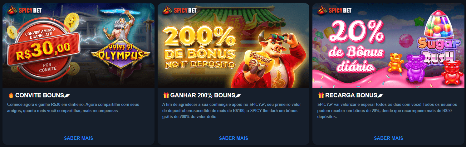 Visualização da promoção do cassino SpicyBet