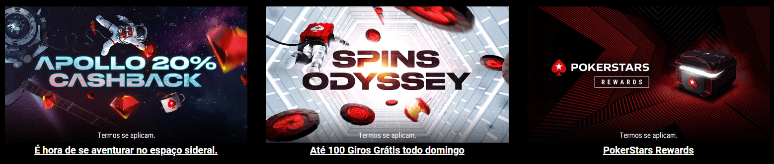 Prévia da promoção do cassino Pokerstars