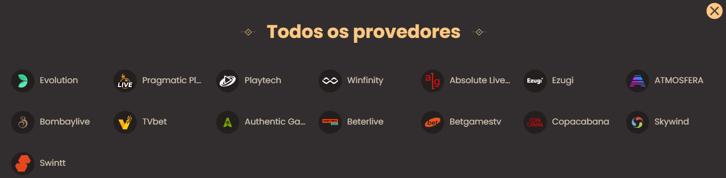 Prévia dos provedores de cassino National
