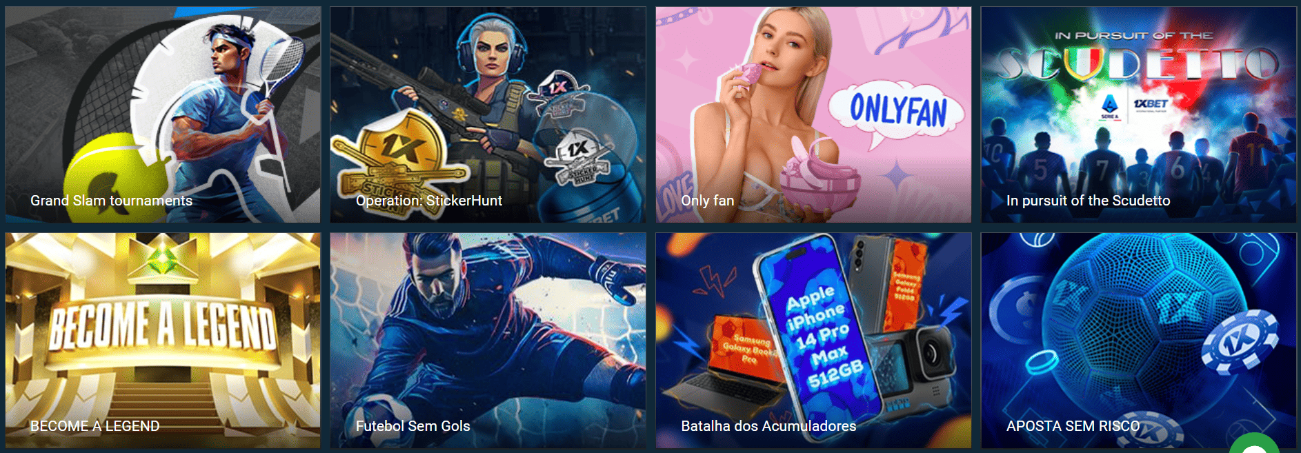 Prévia da promoção 1xBet