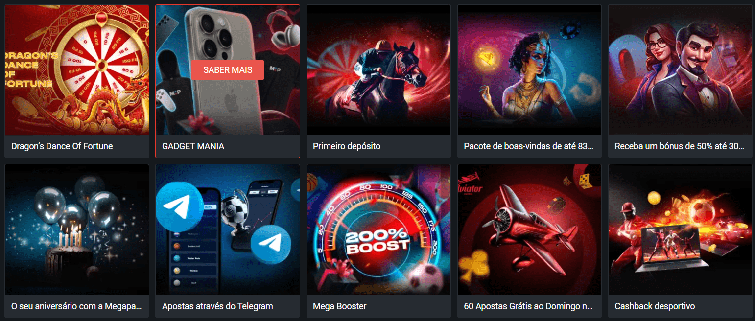 Prévia da promoção da Megapari Prévia da promoção da Megapari