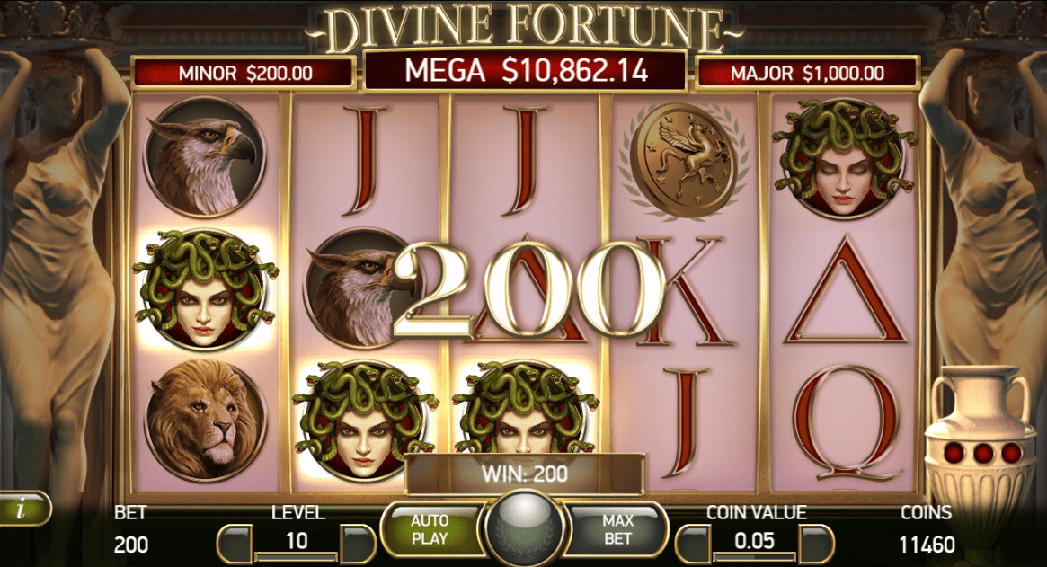 Prévia do caça-níquel Divine Fortune # 1
