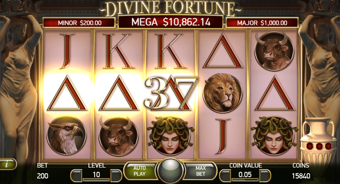 Prévia do caça-níquel Divine Fortune # 3