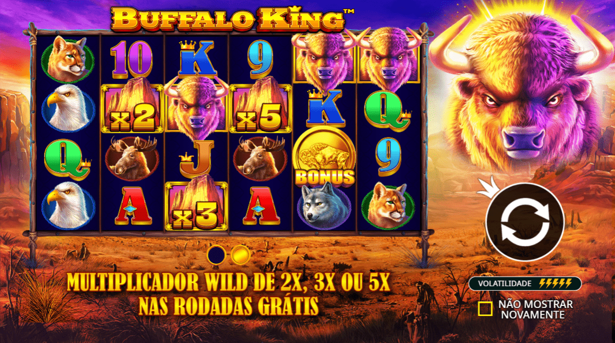 Prévia da análise da slot Buffalo King #1 