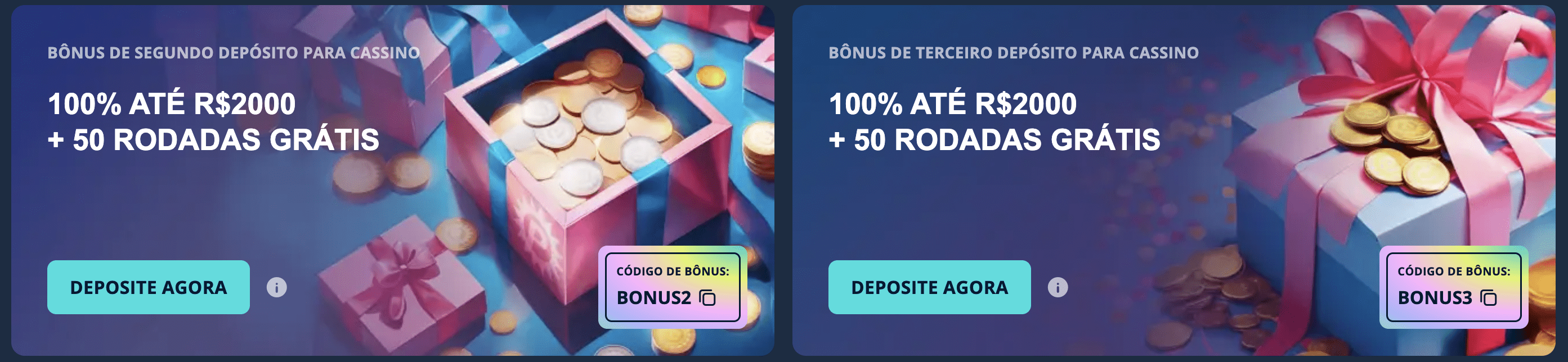 Prévia da promoção do Platin Casino
